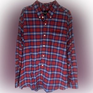 American Eagle Madras Patterned (Seriously Soft) Button Down Shirt